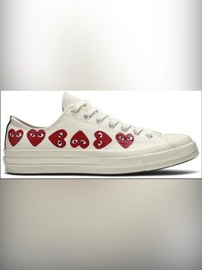 Converse Chuck Taylor All Star 70s Comme des Garcons Multi Heart White Low 9